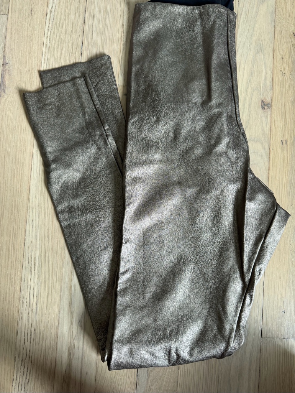 Commando bronze copper faux leather leggings Small